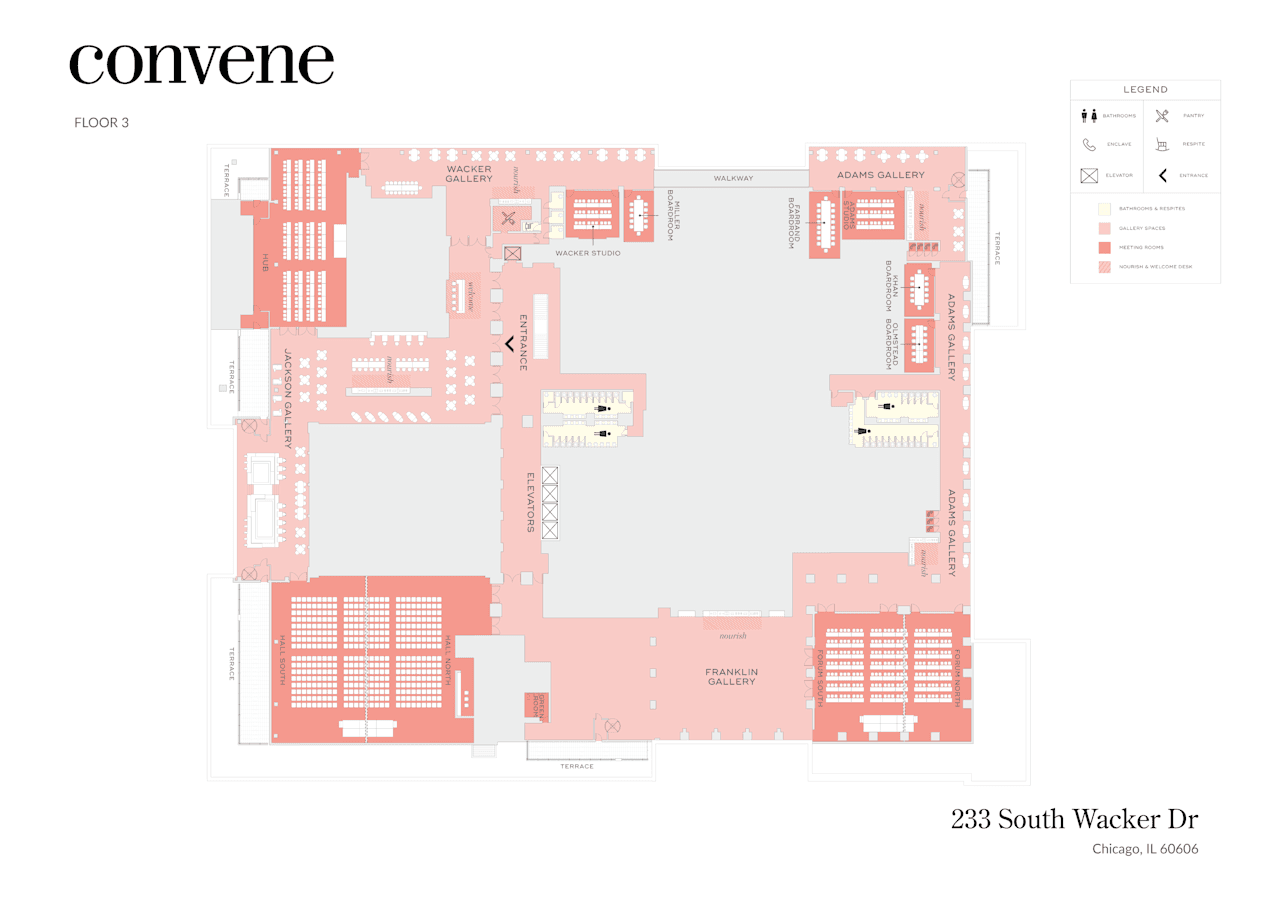 Venue Floor Plan - 233 S Wacker 3rd Floor